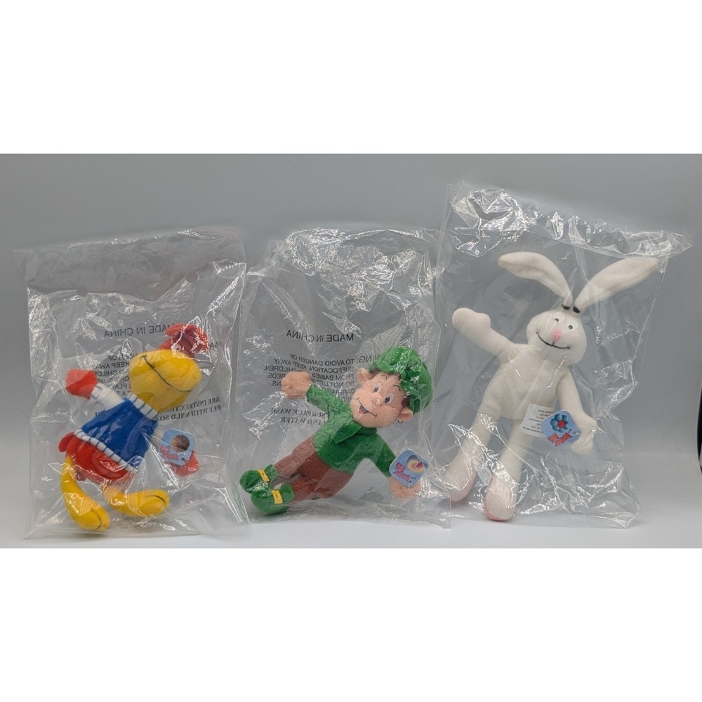 1997 Vintage General Mills Breakfast Babies Cereal Mascot 6" Plush Lot Of 3